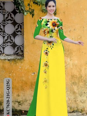 Vải Áo Dài Hoa In 3D thiết kế 2020 AD KC7620 22 1605600416 48 Vai Ao Dai Hoa In 3D thiet ke 2020 AD
