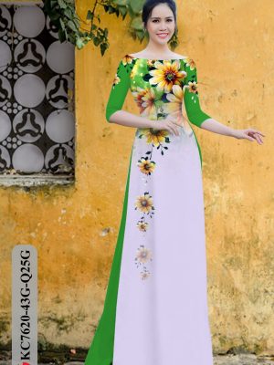 Vải Áo Dài Hoa In 3D thiết kế 2020 AD KC7620 28 1605600417 8 Vai Ao Dai Hoa In 3D thiet ke 2020 AD