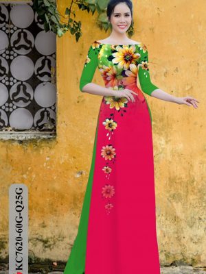 Vải Áo Dài Hoa In 3D thiết kế 2020 AD KC7620 30 1605600418 586 Vai Ao Dai Hoa In 3D thiet ke 2020 AD