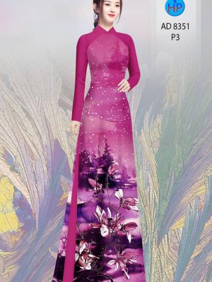 Vải Áo Dài Hoa In 3D thiết kế 2020 AD 8351 20 1605692460 585 Vai Ao Dai Hoa In 3D thiet ke 2020 AD