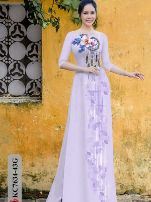 Vải Áo Dài Hoa In 3D kiểu mới AD KC7634 23 1605765173 329 Vai Ao Dai Hoa In 3D kieu moi AD KC7634