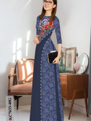 Vải Áo Dài Hoa In 3D thiết kế 2020 AD KC7633 20 1605765435 617 Vai Ao Dai Hoa In 3D thiet ke 2020 AD