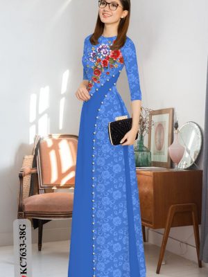 Vải Áo Dài Hoa In 3D thiết kế 2020 AD KC7633 18 1605765435 96 Vai Ao Dai Hoa In 3D thiet ke 2020 AD
