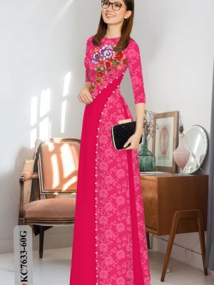 Vải Áo Dài Hoa In 3D thiết kế 2020 AD KC7633 28 1605765436 189 Vai Ao Dai Hoa In 3D thiet ke 2020 AD
