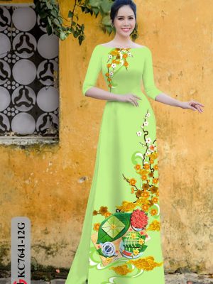 Vải Áo Dài Đón Tết 2021 kiểu mới AD KC7641 23 1605855366 595 Vai Ao Dai Don Tet 2021 kieu moi AD KC7641