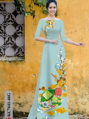 Vải Áo Dài Đón Tết 2021 kiểu mới AD KC7641 25 1605855367 85 Vai Ao Dai Don Tet 2021 kieu moi AD KC7641