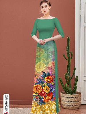 Vải Áo Dài Hoa In 3D mới ra AD HT7639 22 1605856170 135 Vai Ao Dai Hoa In 3D moi ra AD HT7639