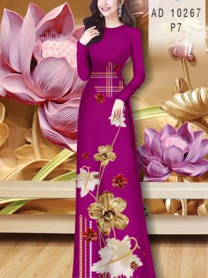 Vải Áo Dài Hoa In 3D kiểu mới AD 10267 21 1605857196 921 Vai Ao Dai Hoa In 3D kieu moi AD 10267