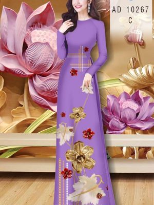 Vải Áo Dài Hoa In 3D kiểu mới AD 10267 28 1605857197 40 Vai Ao Dai Hoa In 3D kieu moi AD 10267