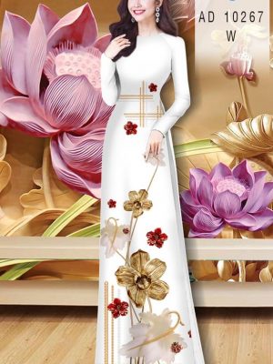 Vải Áo Dài Hoa In 3D kiểu mới AD 10267 24 1605857197 987 Vai Ao Dai Hoa In 3D kieu moi AD 10267