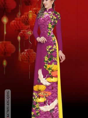 Vải Áo Dài Chào Tết kiểu mới AD KC7651 25 1606180290 517 Vai Ao Dai Chao Tet kieu moi AD KC7651