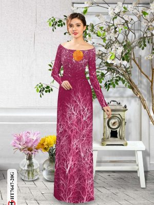 Vải Áo Dài Hoa In 3D mới ra AD HT7647 20 1606180464 170 Vai Ao Dai Hoa In 3D moi ra AD HT7647