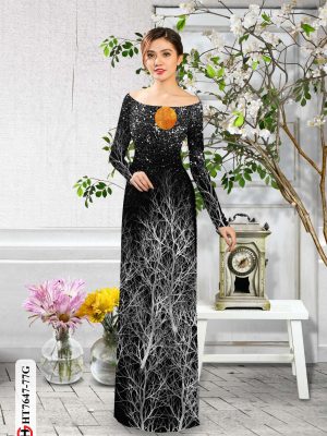 Vải Áo Dài Hoa In 3D mới ra AD HT7647 28 1606180466 211 Vai Ao Dai Hoa In 3D moi ra AD HT7647