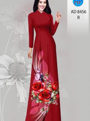 Vải Áo Dài Hoa Hồng kiểu mới AD 8456 23 1606181548 311 Vai Ao Dai Hoa Hong kieu moi AD 8456