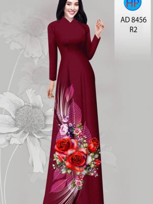 Vải Áo Dài Hoa Hồng kiểu mới AD 8456 21 1606181548 456 Vai Ao Dai Hoa Hong kieu moi AD 8456