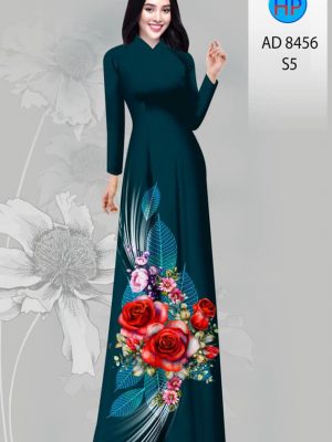Vải Áo Dài Hoa Hồng kiểu mới AD 8456 28 1606181549 580 Vai Ao Dai Hoa Hong kieu moi AD 8456
