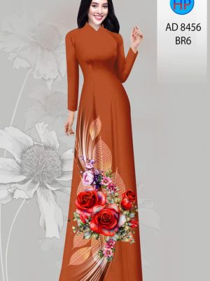 Vải Áo Dài Hoa Hồng kiểu mới AD 8456 25 1606181549 90 Vai Ao Dai Hoa Hong kieu moi AD 8456