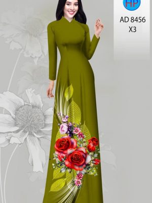 Vải Áo Dài Hoa Hồng kiểu mới AD 8456 31 1606181550 455 Vai Ao Dai Hoa Hong kieu moi AD 8456