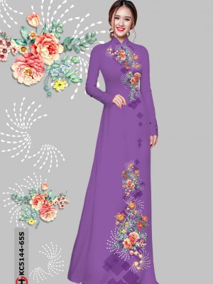 Vải Áo Dài Hoa Cẩm Chướng kiểu mới AD KC5144 25 1606182578 385 Vai Ao Dai Hoa Cam Chuong kieu moi AD KC5144