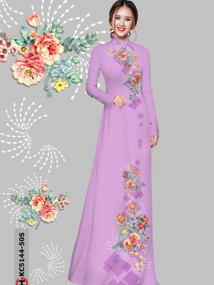 Vải Áo Dài Hoa Cẩm Chướng kiểu mới AD KC5144 26 1606182578 486 Vai Ao Dai Hoa Cam Chuong kieu moi AD KC5144