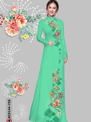 Vải Áo Dài Hoa Cẩm Chướng kiểu mới AD KC5144 22 1606182578 886 Vai Ao Dai Hoa Cam Chuong kieu moi AD KC5144