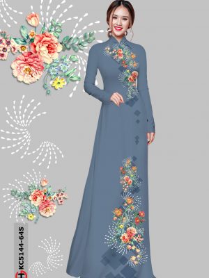 Vải Áo Dài Hoa Cẩm Chướng kiểu mới AD KC5144 30 1606182579 250 Vai Ao Dai Hoa Cam Chuong kieu moi AD KC5144