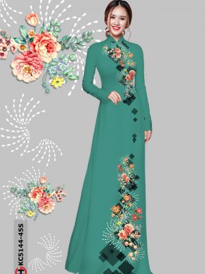 Vải Áo Dài Hoa Cẩm Chướng kiểu mới AD KC5144 28 1606182579 281 Vai Ao Dai Hoa Cam Chuong kieu moi AD KC5144