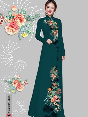 Vải Áo Dài Hoa Cẩm Chướng kiểu mới AD KC5144 29 1606182579 338 Vai Ao Dai Hoa Cam Chuong kieu moi AD KC5144