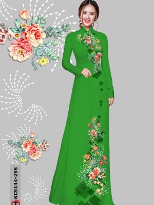 Vải Áo Dài Hoa Cẩm Chướng kiểu mới AD KC5144 33 1606182580 201 Vai Ao Dai Hoa Cam Chuong kieu moi AD KC5144
