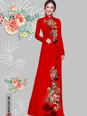Vải Áo Dài Hoa Cẩm Chướng kiểu mới AD KC5144 36 1606182580 342 Vai Ao Dai Hoa Cam Chuong kieu moi AD KC5144