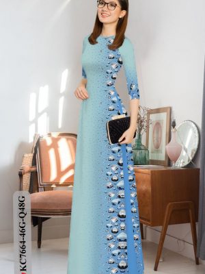 Vải Áo Dài Hoa In 3D thiết kế 2020 AD KC7664 23 1606286960 127 Vai Ao Dai Hoa In 3D thiet ke 2020 AD
