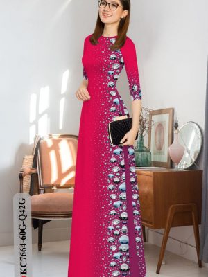 Vải Áo Dài Hoa In 3D thiết kế 2020 AD KC7664 30 1606286962 981 Vai Ao Dai Hoa In 3D thiet ke 2020 AD