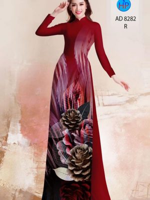 Vải Áo Dài Hình Trái Thông kiểu mới AD 8282 28 1606288392 203 Vai Ao Dai Hinh Trai Thong kieu moi AD 8282