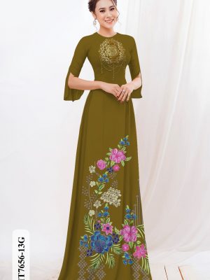 Vải Áo Dài Hoa In 3D kiểu mới AD HT7656 28 1606289540 276 Vai Ao Dai Hoa In 3D kieu moi AD HT7656