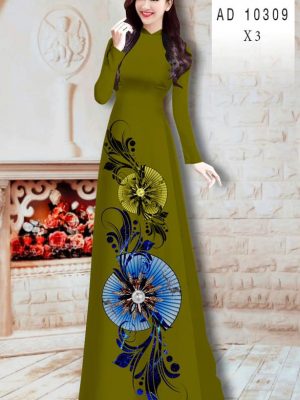 Vải Áo Dài Hoa In 3D thiết kế 2020 AD 10309 20 1606290895 158 Vai Ao Dai Hoa In 3D thiet ke 2020 AD