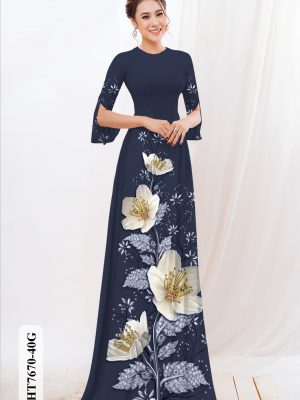 Vải Áo Dài Hoa In 3D thiết kế 2020 AD HT7670 19 1606379391 173 Vai Ao Dai Hoa In 3D thiet ke 2020 AD