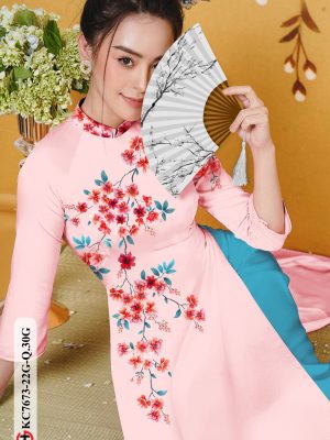 Vải Áo Dài Hoa Đào kiểu mới AD KC7673 24 1606379689 39 Vai Ao Dai Hoa Dao kieu moi AD KC7673