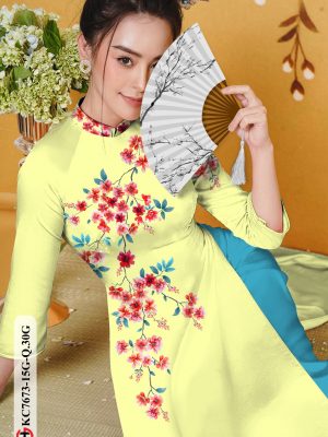 Vải Áo Dài Hoa Đào kiểu mới AD KC7673 25 1606379689 755 Vai Ao Dai Hoa Dao kieu moi AD KC7673