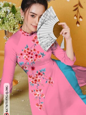 Vải Áo Dài Hoa Đào kiểu mới AD KC7673 28 1606379690 25 Vai Ao Dai Hoa Dao kieu moi AD KC7673