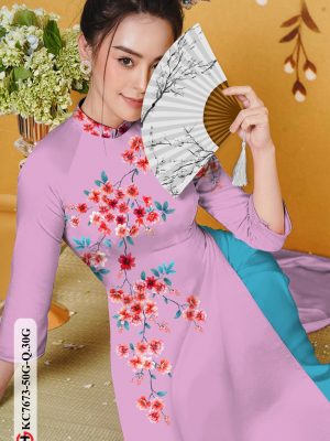 Vải Áo Dài Hoa Đào kiểu mới AD KC7673 30 1606379690 644 Vai Ao Dai Hoa Dao kieu moi AD KC7673