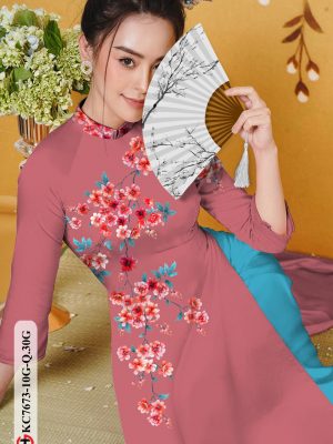 Vải Áo Dài Hoa Đào kiểu mới AD KC7673 35 1606379691 216 Vai Ao Dai Hoa Dao kieu moi AD KC7673