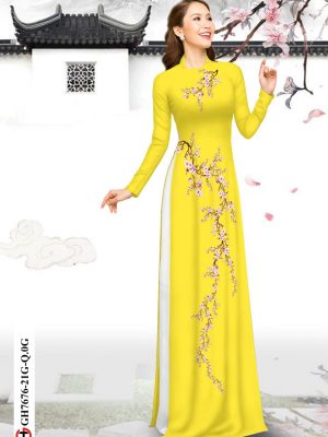 Vải Áo Dài Hoa Đào Đón Tết thiết kế 2020 AD GH7676 16 1606380039 323 Vai Ao Dai Hoa Dao Don Tet thiet ke 2020