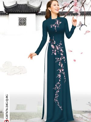 Vải Áo Dài Hoa Đào Đón Tết thiết kế 2020 AD GH7676 22 1606380041 617 Vai Ao Dai Hoa Dao Don Tet thiet ke 2020