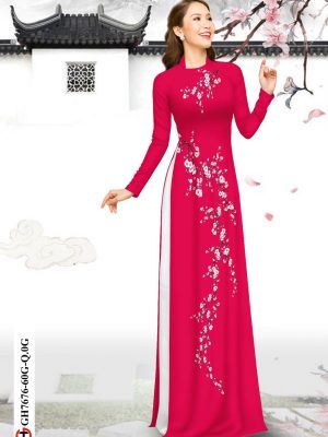 Vải Áo Dài Hoa Đào Đón Tết thiết kế 2020 AD GH7676 21 1606380041 639 Vai Ao Dai Hoa Dao Don Tet thiet ke 2020