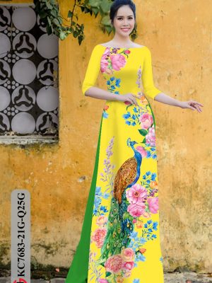 Vải Áo Dài Chim Công kiểu mới AD KC7683 19 1606450236 187 Vai Ao Dai Chim Cong kieu moi AD KC7683