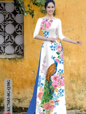 Vải Áo Dài Chim Công kiểu mới AD KC7683 20 1606450236 406 Vai Ao Dai Chim Cong kieu moi AD KC7683