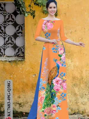 Vải Áo Dài Chim Công kiểu mới AD KC7683 24 1606450237 422 Vai Ao Dai Chim Cong kieu moi AD KC7683