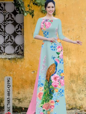 Vải Áo Dài Chim Công kiểu mới AD KC7683 30 1606450239 885 Vai Ao Dai Chim Cong kieu moi AD KC7683
