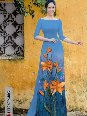 Vải Áo Dài Hoa In 3D kiểu mới AD HT7679 20 1606450898 393 Vai Ao Dai Hoa In 3D kieu moi AD HT7679
