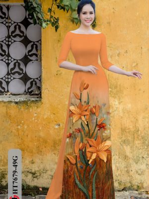 Vải Áo Dài Hoa In 3D kiểu mới AD HT7679 25 1606450899 576 Vai Ao Dai Hoa In 3D kieu moi AD HT7679